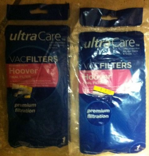 Lot Of 2 Packs Of 1 Hoover Final Vac Filter Ultra Protection