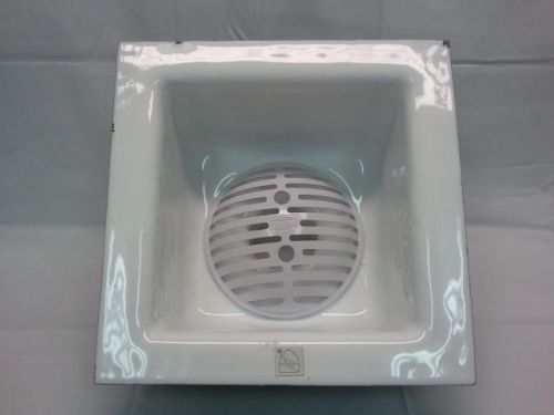 Zurn z1900 p1900-3nh floor sink 12x12x6 cast iron deep drain sani-flor receptor for sale
