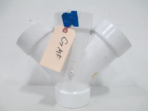 New nibco 4834 pipe 4in id 45deg double wye pvc d230484 for sale