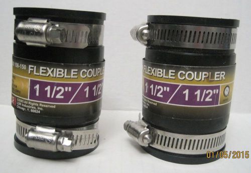 Two flexible drain &amp; trap connector / coupling 1.5&#034; x 1.5&#034; ( ldr 808 156-150 ) for sale
