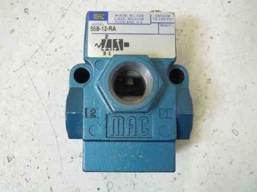 MAC 55B-12-RA SOLENOID VALVE *NEW OUT OF A BOX*