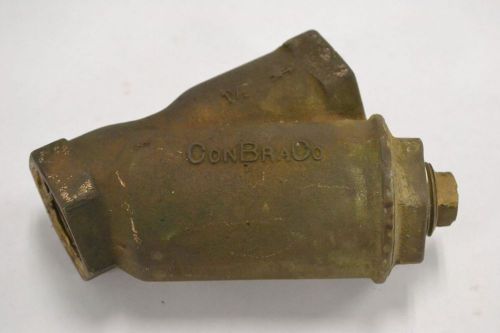 CONBRACO Y SHAPE 400WOG BRASS THREADED 1-1/2 IN NPT STRAINER B331023