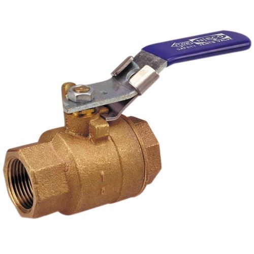 Nibco t-585-70-sv cast bronze ball valve safety vent, 2 pc, locking lever 1&#034; fem for sale