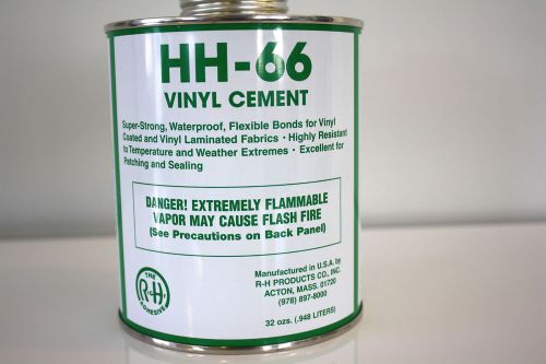 HH-66 Vinyl Cement Glue 1 Quart Can Clear Color