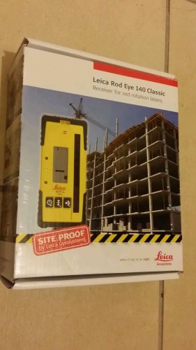 NEW LEICA ROD EYE 140 CLASSIC RECEIVER &amp; BRACKET FOR SURVEYING AND CONSTRUCTION