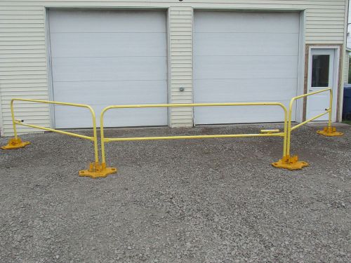 Safety rail 2000 roof top fall protection 4 bases 3 -10 ft rails for sale