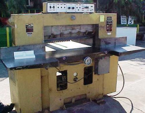 37&#034; challenge paper cutter ,shear with power back gage,3 sets of knives for sale