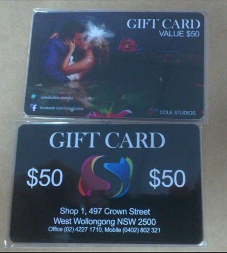 500pcs full color custom gift plastic pvc cards for sale