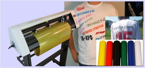 24&#034; vinyl cutter - kit for tshirt - powerful soft  - siser heat transfer vinyl for sale