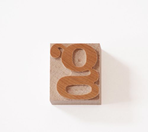 Letterpress clarendon lowercase wood type 8 line - 60 pieces for sale