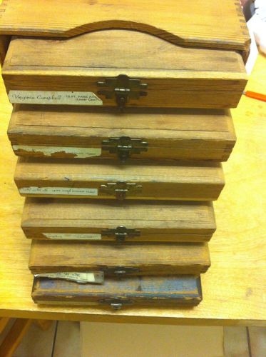 Kingsley Stamping Machine Co. Case of 6 Boxes of Type