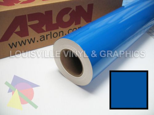 1 roll 24&#034; x 5 yds medium blue arlon 5000 sign cutting vinyl for sale