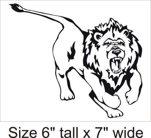 2x a leaping lion vinyl sticker decal car  truck bumper fac - 1411 for sale