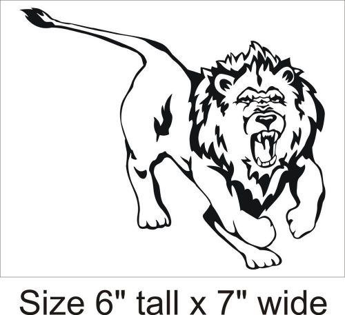 2X A Leaping Lion Vinyl Sticker Decal Car  Truck Bumper FAC - 1411