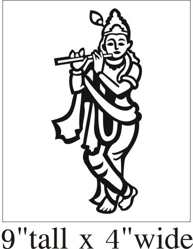 2X Om Aum Lord Krishna Hinduism Car Truck Vinyl Sticker Decal-1683