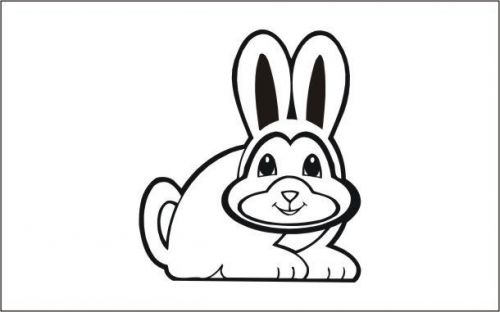 2x rabbit funny car vinyl sticker decal gift  fine art cafe - fac - 129 aa for sale