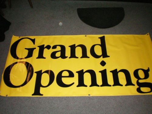 3 ea &#034;grand opening&#034; banners for sale. * * new * * you get 3 for one low price for sale