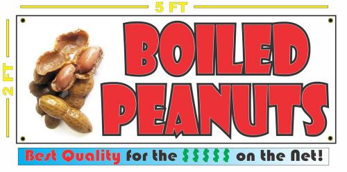 Full Color BOILED PEANUTS  Banner Sign NEW Larger Stand Shop Trailer Kettle