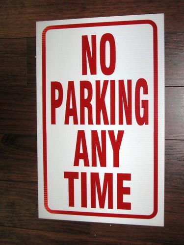 General business sign: no parking any time for sale