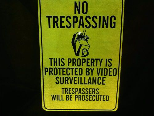 Authentic No Trespassing Plastic/Graphite Sign
