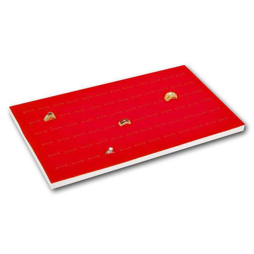 6 Jewelry 72 Slot Ring Foam Display Insert  Liner red