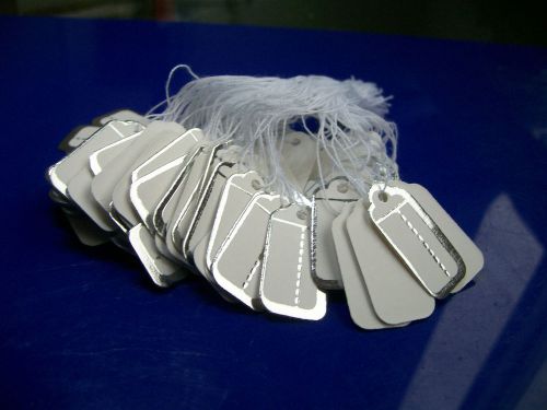 1000 Pcs Jewelry  Strung Pricing Price Tags with String Silver