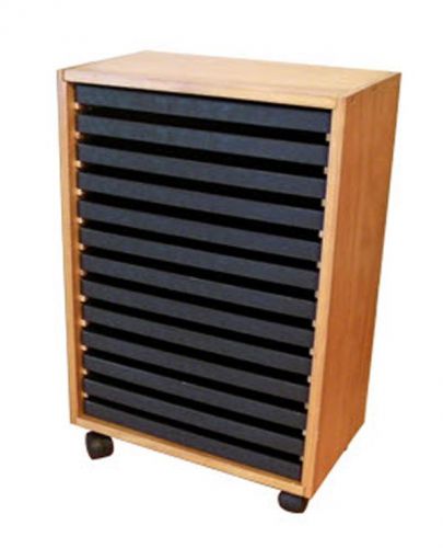 Wooden storage cabinet with 13 standard jeweler trays for sale