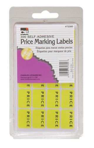Charles Leonard Co. Self Adhesive Price Marking Label 300 Count Set of 5