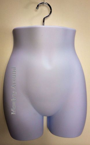 White mannequin female women torso half dress form display hanging bottom pantie for sale
