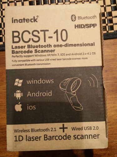Inateck bcst-10 laser wireless bluetooth barcode scanner for sale