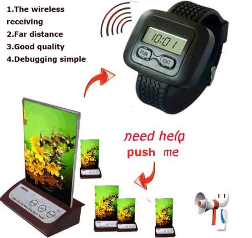 Restaurant wearable mobile wireless calling system multikey ordering cards for sale