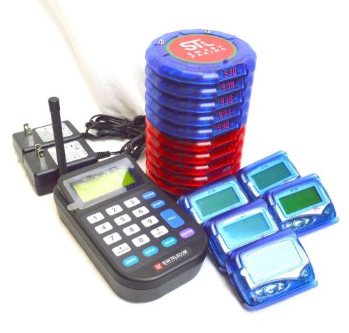 Wireless digital restaurant coaster pager/guest table waiting paging system kit for sale
