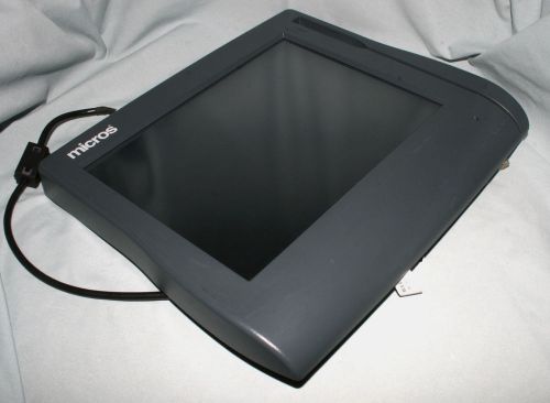 Touch screen with credit card reader for micros point of sale workstation 4 lx for sale