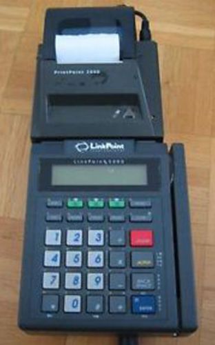 Linkpoint 3000 with thermal printer - pos credit card machine - good condition for sale