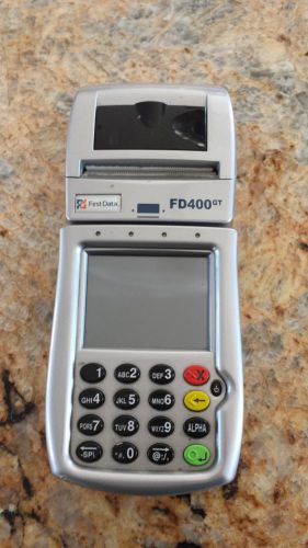 EXCELLENT FIRST DATA FD400GT WIRELESS CREDIT CARD TERMINAL READY FOR SMART CARDS