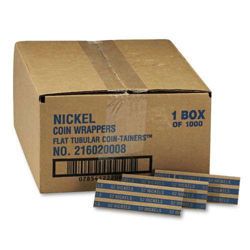 1000 Flat Paper Nickels Coin Wrappers Pop Open