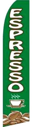 ESPRESSO 15&#039; BUSINESS SWOOPER FLAG SUPER SIGN FLUTTER ADVERTISING BANNER