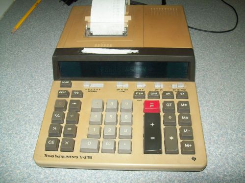 Texas Instruments Vintage Desktop Digital Calculator Printer TI-5155