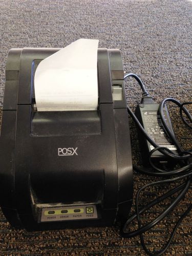 Posx xr-210 black thermal network receipt pos printer complete! for sale
