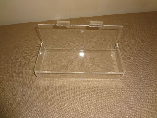 Set of 3 Clear Acrylic Hanging Tray Style Pamphlet Brochure Holders