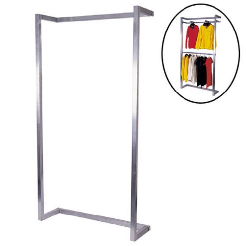 Satin chrome alta system hidden mount wall module clothing display retail use for sale