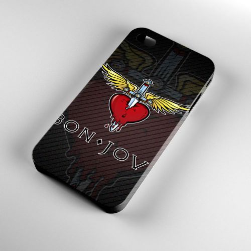 Jon Bon Jovi Rock Band Music Art Logo iPhone 4/4S/5/5S/5C/6/6Plus Case 3D Cover