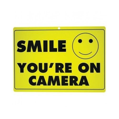 10pc Business Retail Home House Smile Your On Camera Sign Warning Disclaimer New