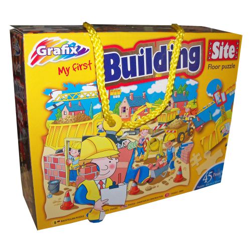 Children&#039;s building site floor puzzle 45pc boxed grafix birthday gift school for sale
