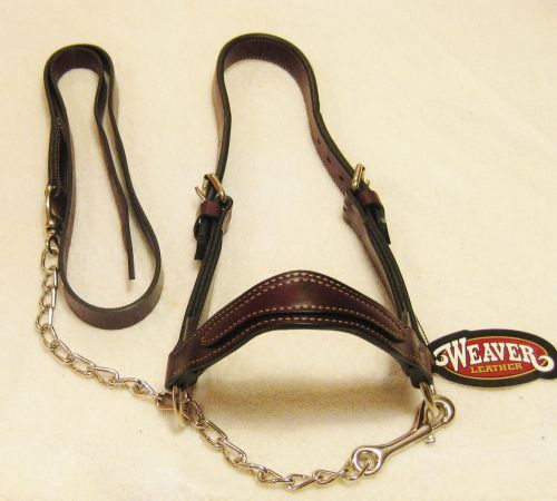Weaver Leather Beef/Cattle Show Halter Brown