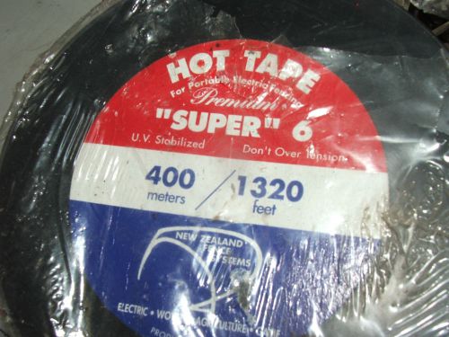 400 meter roll portable fence wire polytape 1/2&#034; hot tape super-6; fast shipping for sale