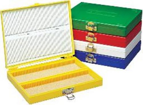 Vet supply j0816r jorgy 100 place microscope slide box vet labwork storage kit for sale