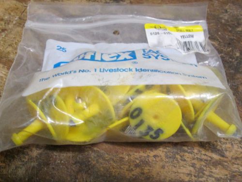 ALLFLEX SHEEP EAR TAGS 25 PACKAGE  SMALL MALE  various numberd groups