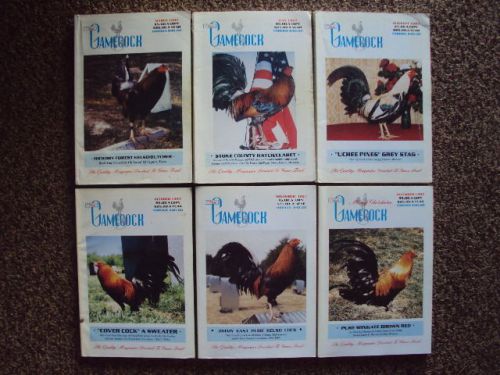 Lot of 6 diff. Gamefowl - The Gamecock - 1997 - Book / Magazine game chicken