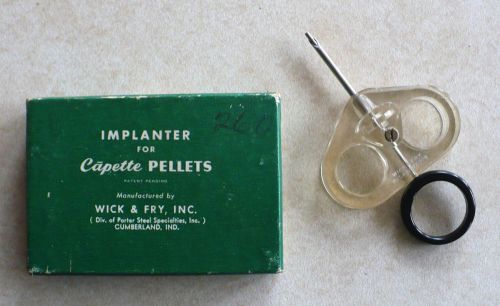 Vintage Wick &amp; Fry Implanter For Capette Pellets